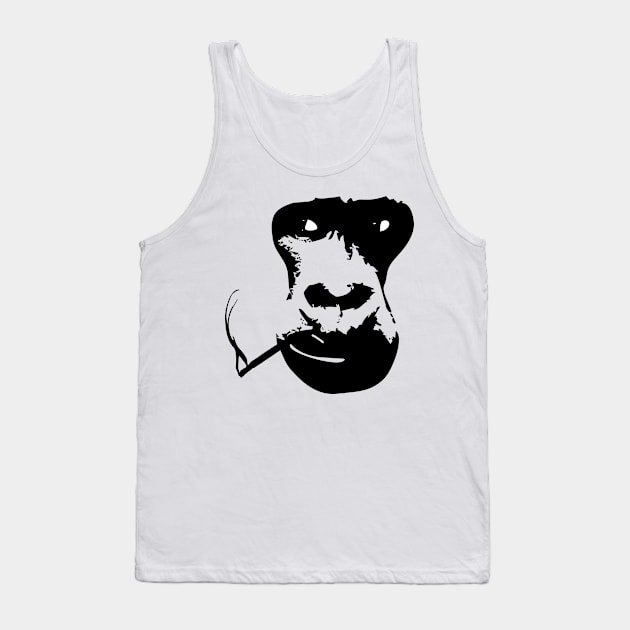 Gorilla Smoke Tank Top by SeijiArt